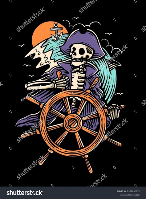 Skeleton Pirate Over 68742 Royalty Free Licensable Stock