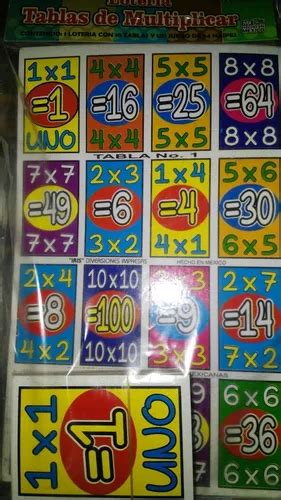 Gcg Juego Las Tablas Para Multiplicar Loter A Tradicional Mercadolibre