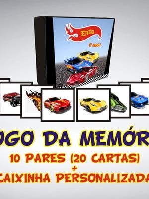 Lembrancinha Jogo Da Memoria Do Hot Wheels Compre Produtos Personalizados No Elo7