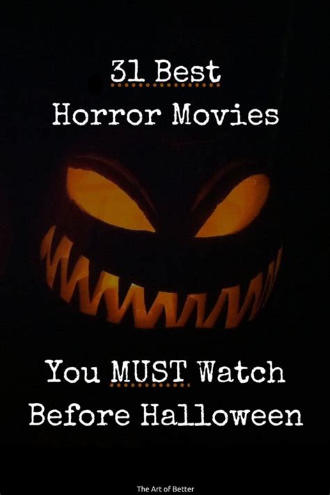 31 Best Horror Movies You Must Watch Before Halloween The Art Of