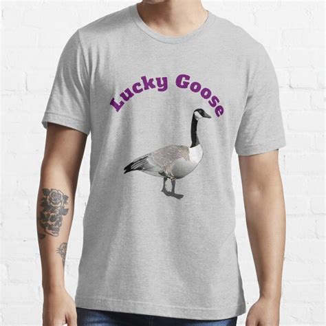 Lucky Goose Funny Geese Lovers T T Shirt For Sale By Klimentina Redbubble Funny Goose T