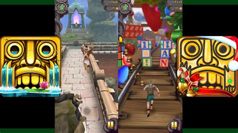 Temple Run Enchanted Palace Vs Temple Run Winter Toyland Youtube