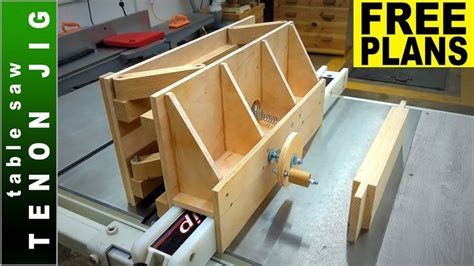 🟢 Tenon Jig for Table Saw - DIY Adjustable Tenoning Jig - YouTube ...