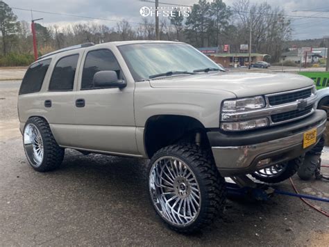 Chevrolet Tahoe Wheel Offset Super Aggressive Suspension