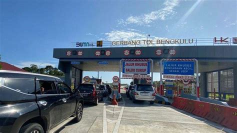 Jumlah Kendaraan Melintas Di Jalan Tol Bengkulu Diprediksi Meningkat