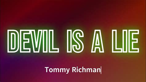 Tommy Richman Devil Is A Lie Lyrics Youtube