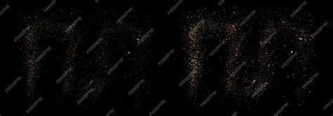 Premium Vector Isolated Gold Glitter Texture Stardust Illustration