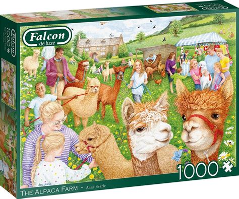 Falcon De Luxe Legpuzzel The Alpaca Farm 1000 Stukjes