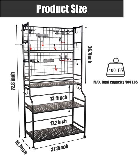 Tool Rack for Shed Tool Storage Shelf - FOXWOLL