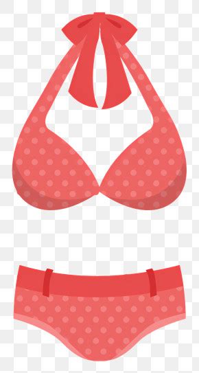 Red Bikini Red Polka Dot String Bikini Png