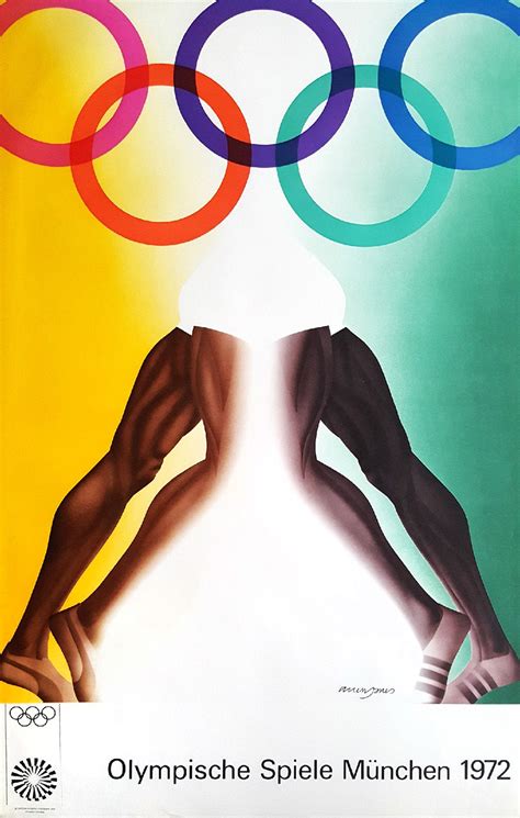 Allen Jones 1972 Jeux Olympiques De Munich Affiche Lithographie