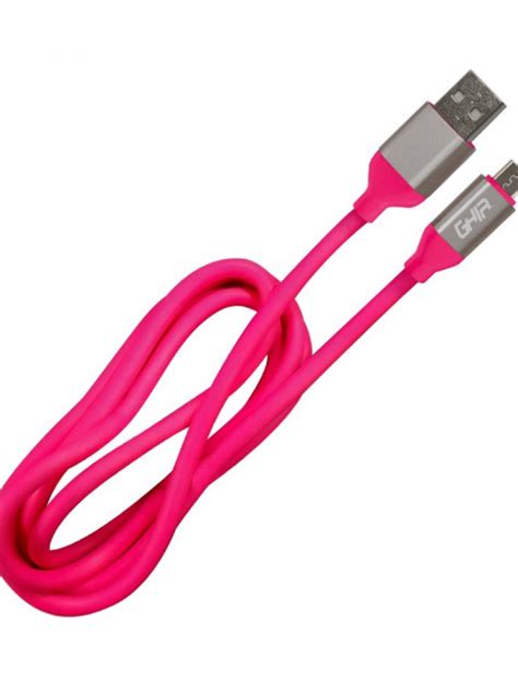 Ghia Cable Usb A Macho Micro Usb A Macho Metro Rosa Datos Gadgets