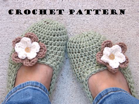 Adult Slippers Crochet Pattern Pdf Easy Great For Beginners Shoes Crochet Pattern Slippers