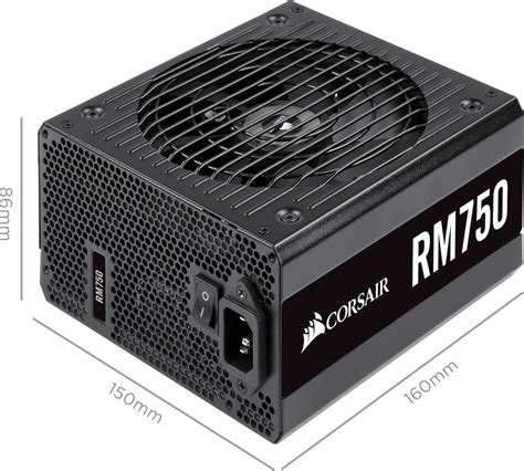 Corsair Rm750 80 Plus Gold Certified 750watt Fully Modular Power Supply