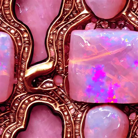 AAA Carved Pink Opal Garnet Adularescence Gemstone · Creative Fabrica