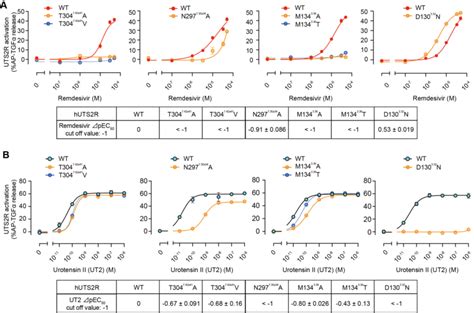 Fig S2 Effects Of Mutations On UTS2R Activation A B Remdesivir