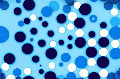 Premium AI Image Blue Dots Background