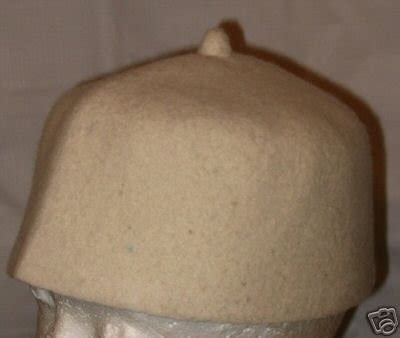 Ivory Tarboush Middle Eastern Kufi Muslim Headcover