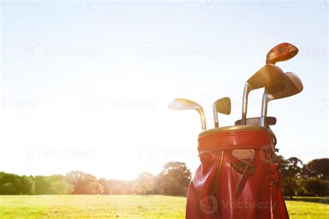 Golf equipment. Professional clubs on golf course 7828396 Stock Photo ...