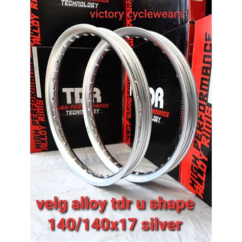 Jual Velg Alloy Tdr U Shape Oval X Silver Sepasang Pcs