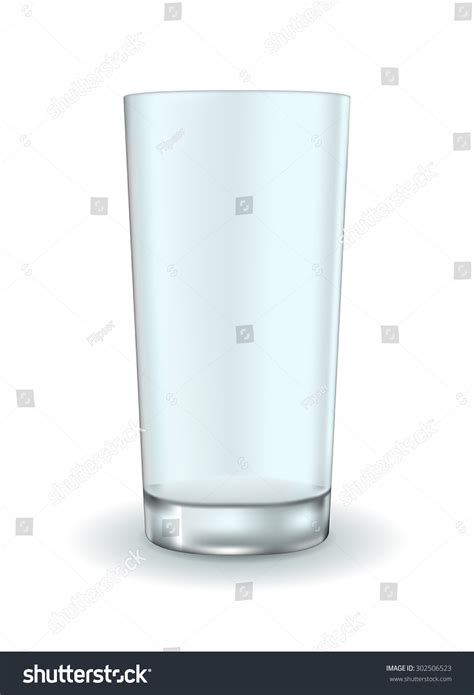 Empty Glass Vector Illustration Isolated On Stock Vector (Royalty Free ...