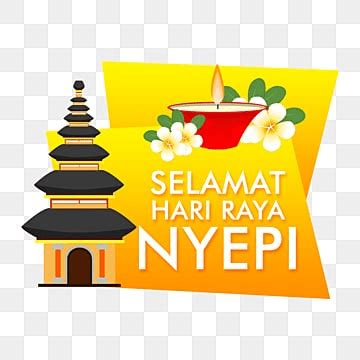 Balinese Pura Silhouette Nyepi Day Festival Festival Happy Hindu Png