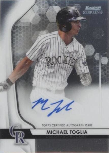 Bowman Sterling Prospect Autographs Bspa Mto Michael Toglia Au