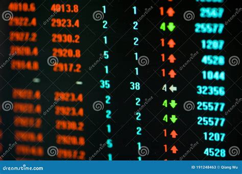 Stock Market Up And Down And Data Chart Stock Image Image Of