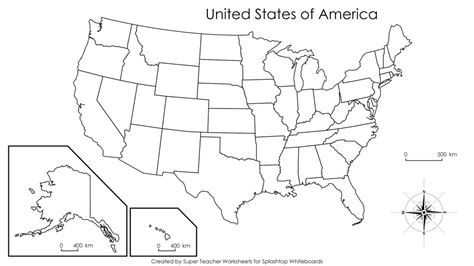 Blank 5 Regions Of The United States Printable Map - Printable Templates