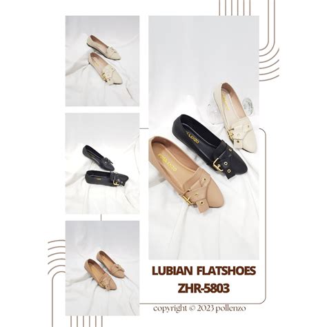 Jual Pollenzo Lubian Flat Shoes Wanita Zhr 5803 Shopee Indonesia