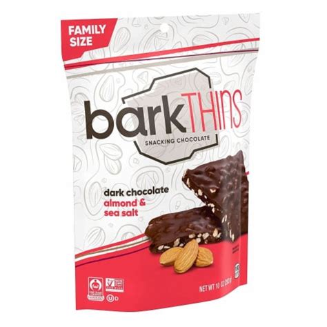 Bark Thins Snacking Dark Chocolate Almond With Sea Salt Case Of 9 10 Oz 9 Pack10