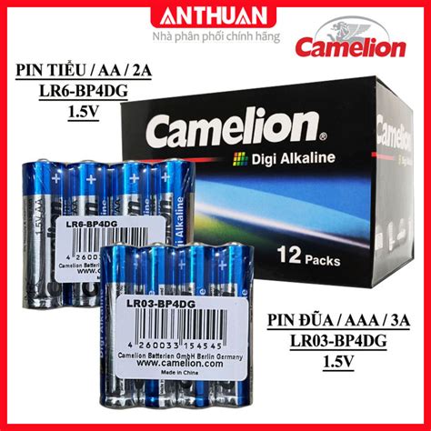 Pin Kiềm 2A 3A LR6 LR03 Camelion Digi Alkaline Pin Tiểu Đũa 1 5V AAA