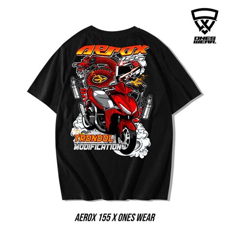 Jual Kaos Motor Pria Wanita Yamaha Aerox Trondol Sunmori Shopee