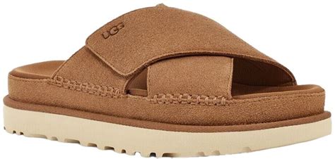 Ugg Goldenstar Cross Slide Chestnut Ab August