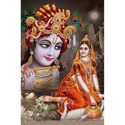 Buy Pnf Art Print Of Lord Krishna And Radha Radha Krishna Unframed