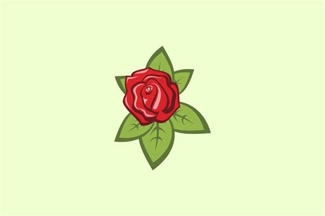 Rose Flower Vector Clip Art Light Background 40975067 Vector Art at ...