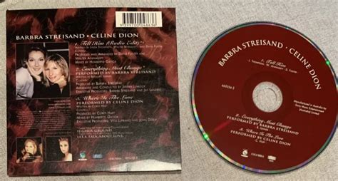 CELINE DION Barbra Streisand Tell Him Australian Cd Single EUR 61 30