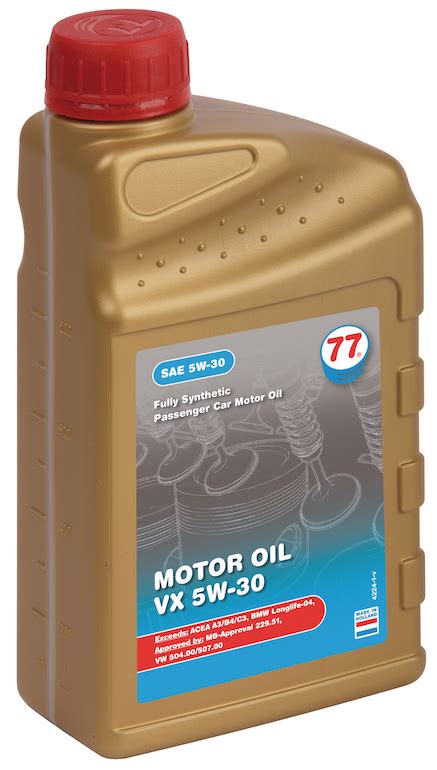 77 VX 5W 30 4L Omdoos 4st Power Oil