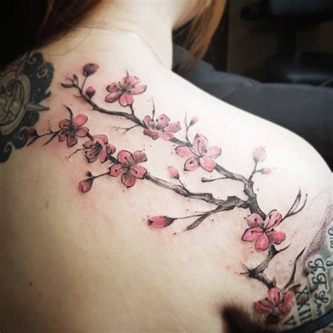 75 Best Japanese Cherry Blossom Tattoo Designs And Meanings 2019