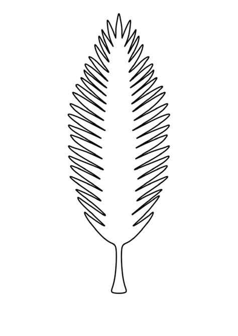 Cut Out Palm Leaf Template Printable