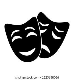 Illustration Drama Masks Symbol Theater Stock Vector (Royalty Free ...