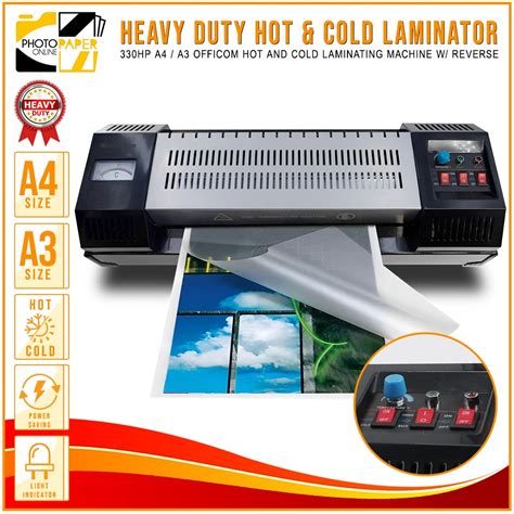 Officom HP A Size Laminating Machine Hot And Cold Reverse Heavy Duty Laminator Shopee