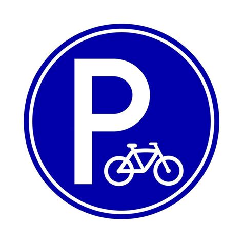 Bicycle parking sign. Vector design. 32493527 Vector Art at Vecteezy