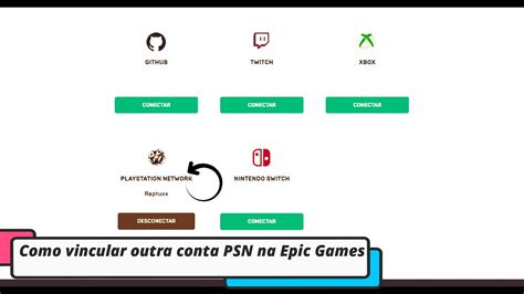 Como Vincular Outra Conta Do Ps Na Epic Games Youtube