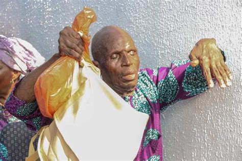 Scarcity Primate Ayodele Gives Food Items Clothes To The Aged Widows