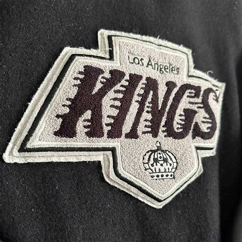 Wool/Leather Black Los Angeles Kings 90's Varsity Jacket