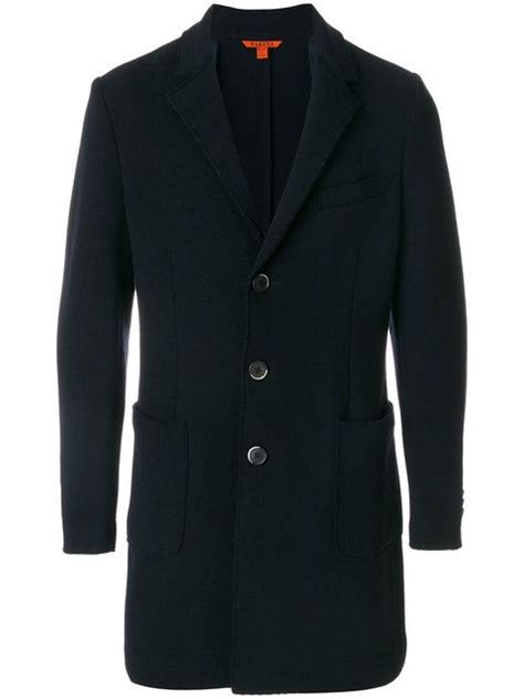 Barena Venezia Barena Single Breasted Coat Blue In Navy Modesens