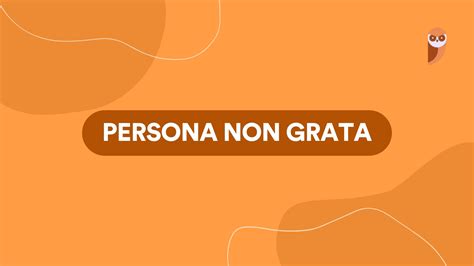 O Que É Persona Non Grata - Entendendo o significado de 'Persona Non Grata'
