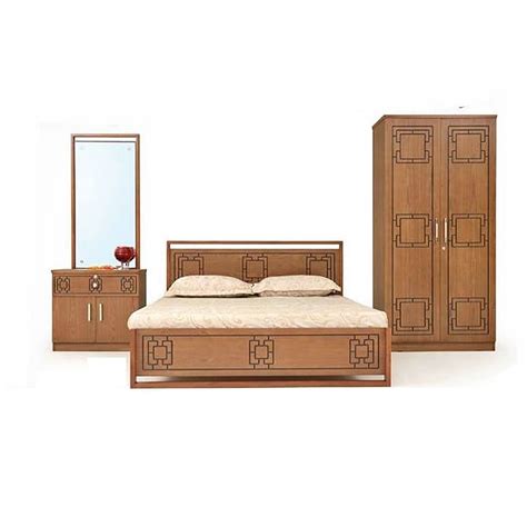 Bedroom set-MALAYSIAN PROCESSED Wood WOODEN COLOR BEDROOM SET(BED ...