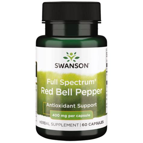 Swanson Full Spectrum Red Bell Pepper Mg Capsules Mg